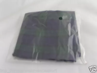 A) Watch-TARTAN-Green/Black Pocket Hankie 9  X 9 >More Squares U Buy>More U Save • £3.63